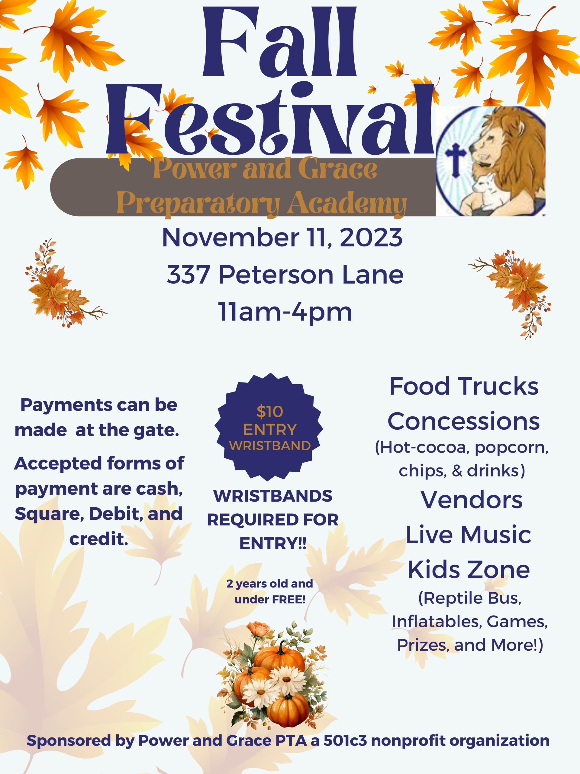 Orange And Red Minimalist Fall Festival Poster